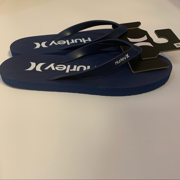 Men’s Navy Blue Hurley Flip-Flops Size:10 - Picture 3 of 4